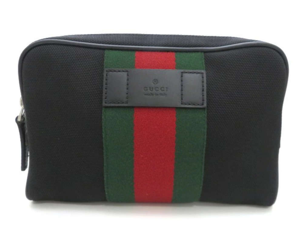 Gucci Body Crossbody Waist Bag Waist Leather Black